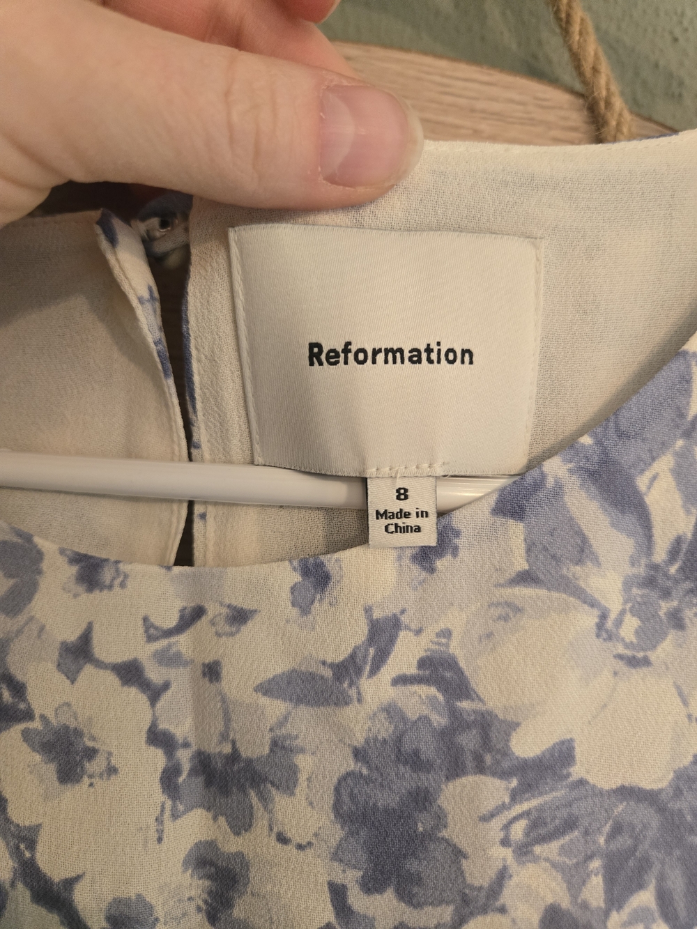 Reformation Magnus Dress Blue Floral - Picture 4 of 6
